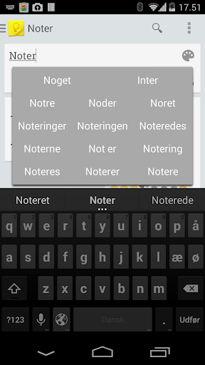 Danish Dict for KK Keyboard