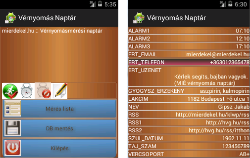 【免費健康App】Vérnyomás naptár 1.1.-APP點子