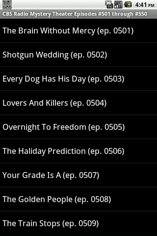 【免費音樂App】CBS Radio Mystery Theater V.11-APP點子