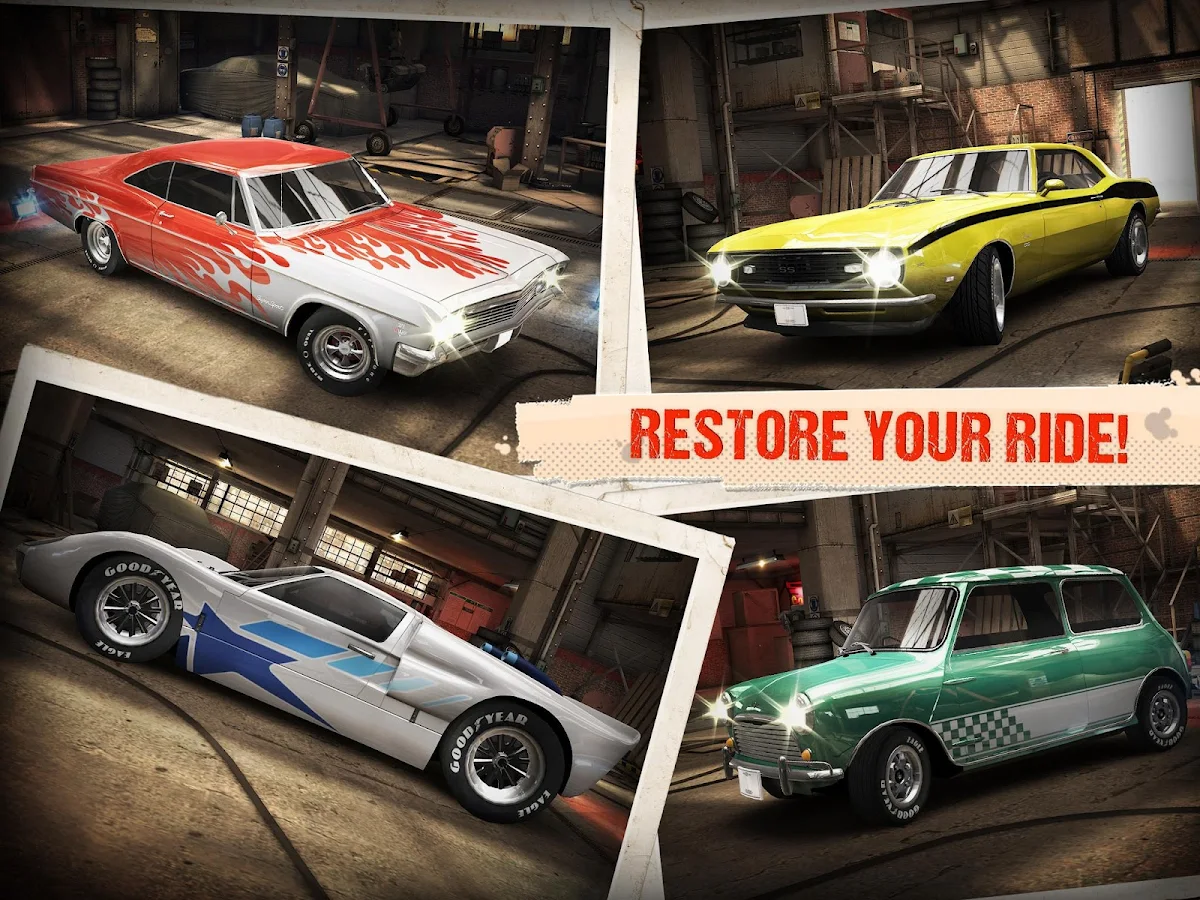 CSR Classics v1.5.0 Android Hile MOD APK Oyun indir