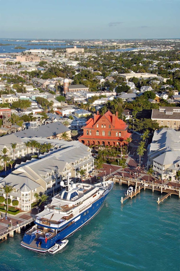The harbor in Key West, Florida.