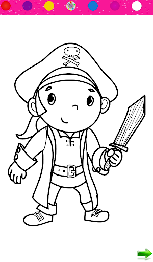 Coloring: Kids Pirates