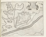 Plattegrond van Fuenterrabia, ca. 1693-1696