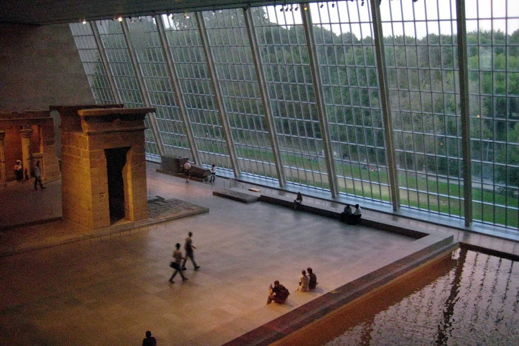 The Temple of Dendur in the Metropolitan Museum of Art in New York.