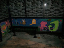 Monster Themed Bus Mural