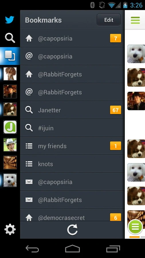 Janetter for Twitter - screenshot