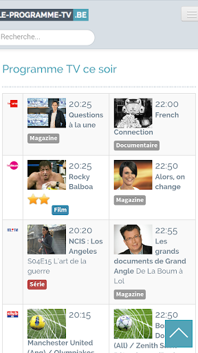 Programme TV Belgique