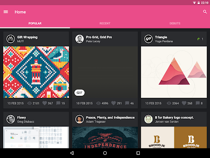 Rippple - A Dribbble client Screenshots 1