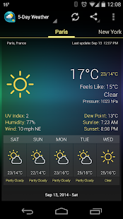 Weather & Clock Widget Ad Free - screenshot thumbnail