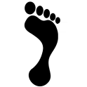 足跡 logo