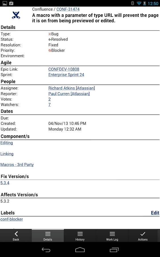 JIRA Issue Tracker - Android Apps on Google Play