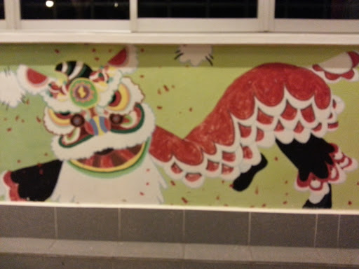 Lion Dancing Mural