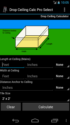 Drop Ceiling Calc Pro Select