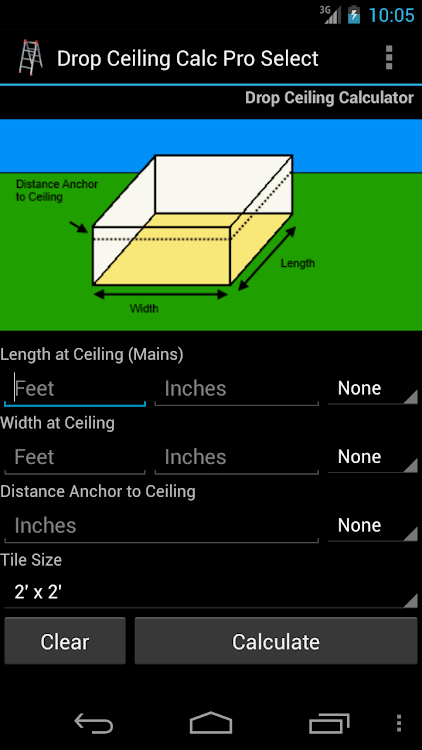 Drop Ceiling Calc Pro Select Android Apps Appagg