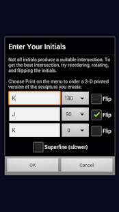 Lastest Initials3D APK for PC