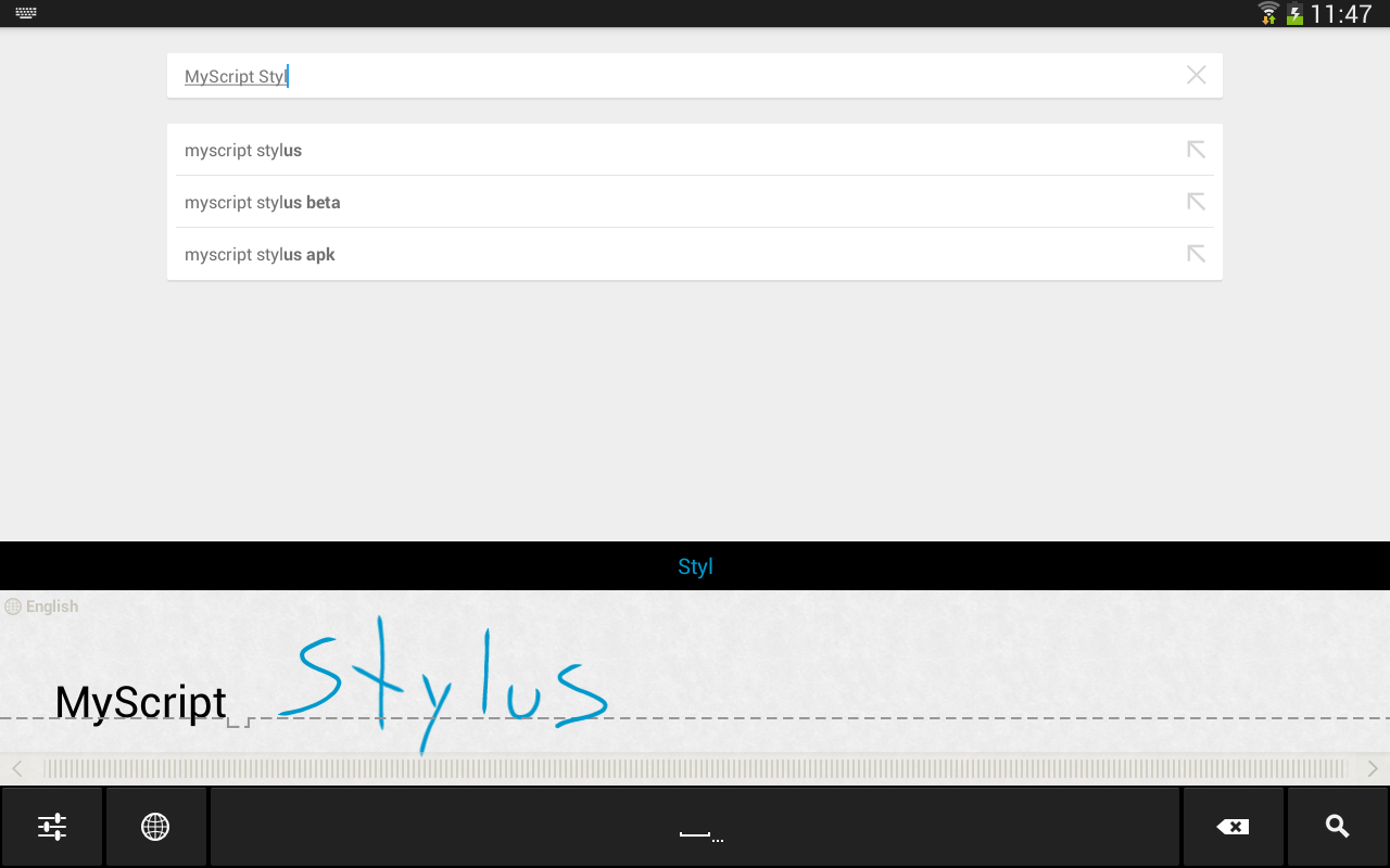    MyScript Stylus (Beta)- screenshot  