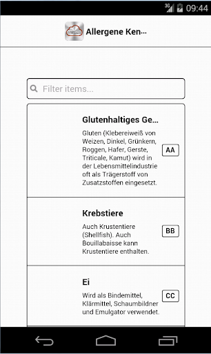 Allergen Labels