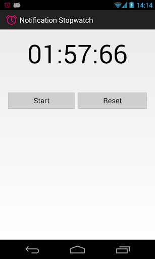 Notification Stopwatch