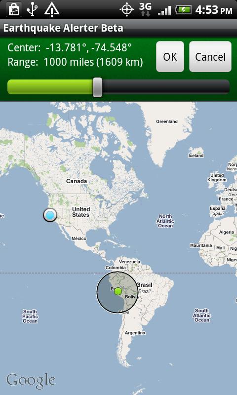 Earthquake Alerter Pro Screen 3