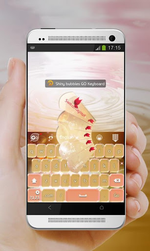 【免費個人化App】閃亮的泡泡 GO Keyboard Theme-APP點子
