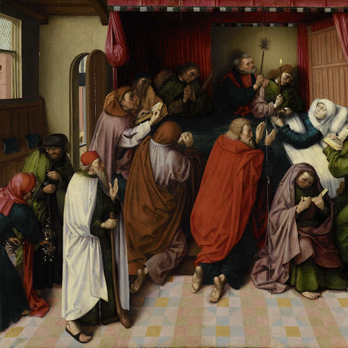 Het sterfbed van Maria, Meester van de Amsterdamse Dood van Maria, ca. 1500 Rijksmuseum