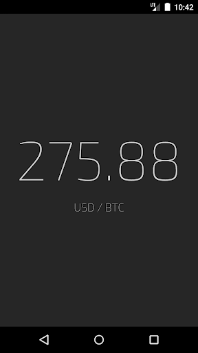 Simple Bitcoin Ticker