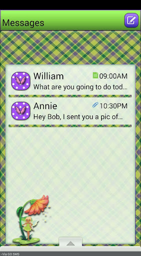 PlaidFairy GO SMS THEME