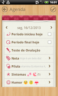 Calendário menstrual - screenshot thumbnail