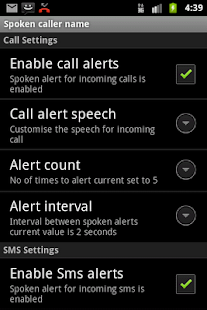Talking SMS and Caller ID Free - screenshot thumbnail