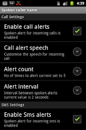 Talking SMS and Caller ID Free poster 1