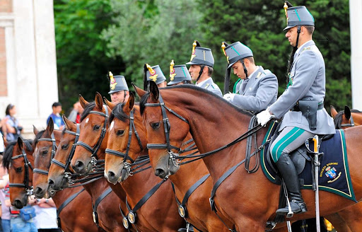 A military parade held in Rome to celebrate Italy's Republic Day on June 2.