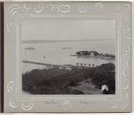 Gezicht op de pier van de haven van Soerabaja