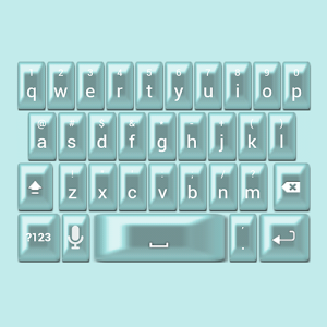 Aqua Pearl Keyboard Skin