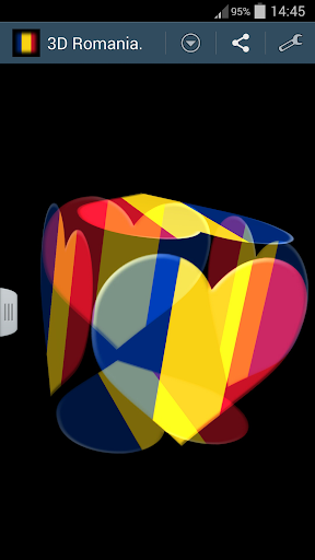 【免費個人化App】3D Romania Cube Flag LWP-APP點子