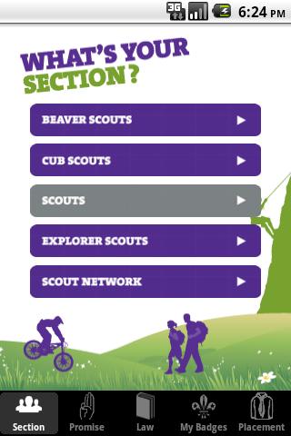 Android application My Badges - UK Scout Programme screenshort