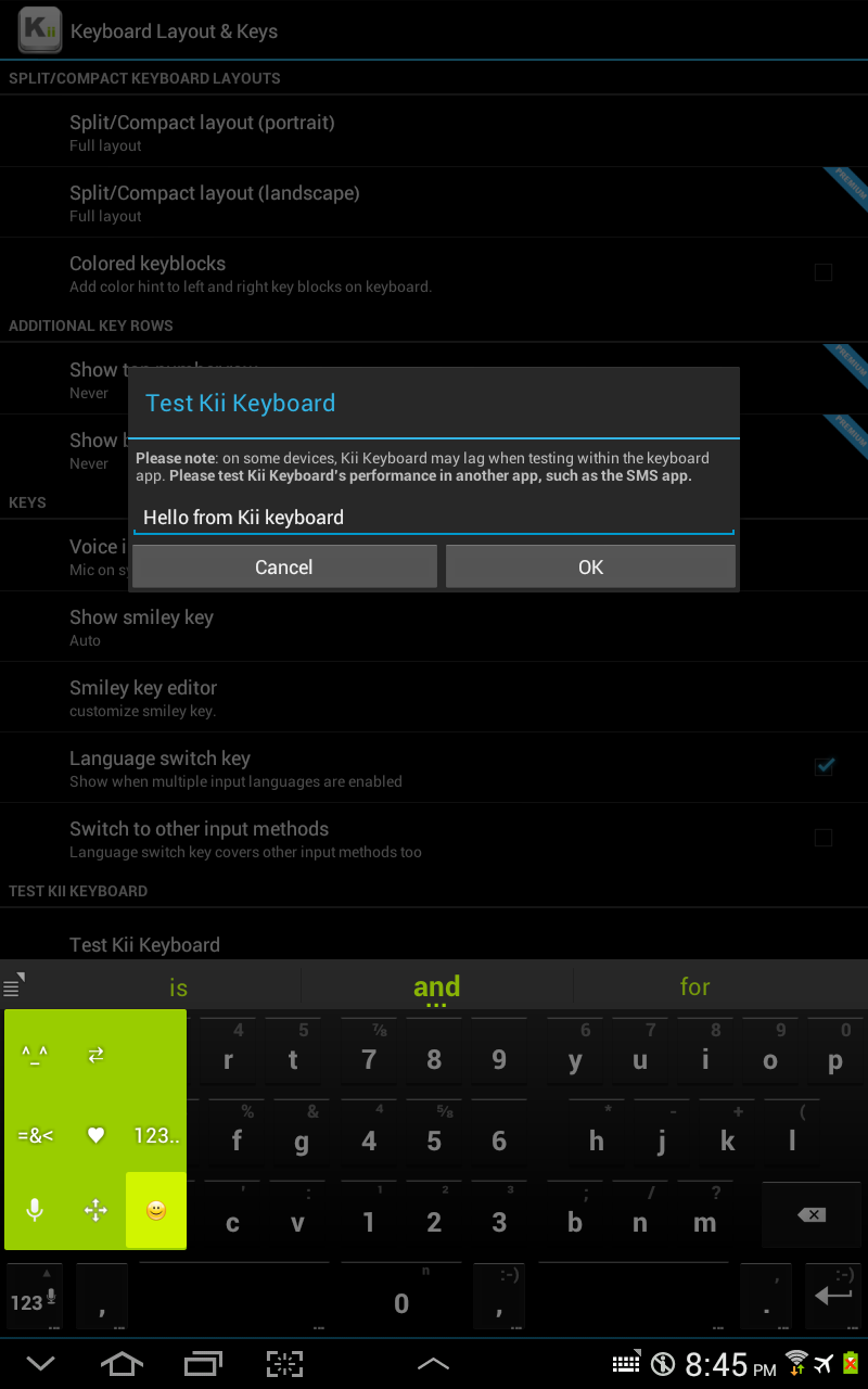 Kii Keyboard Premium v1.2.22r7 Download Apk