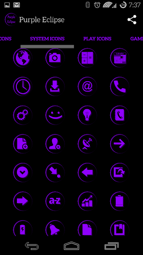 【免費個人化App】Purple Eclipse Launcher Theme-APP點子