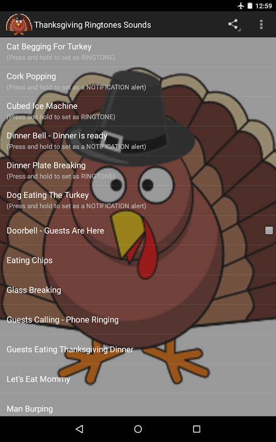 ringtones thanksgiving