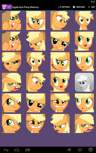 AppleJack Pony Memory