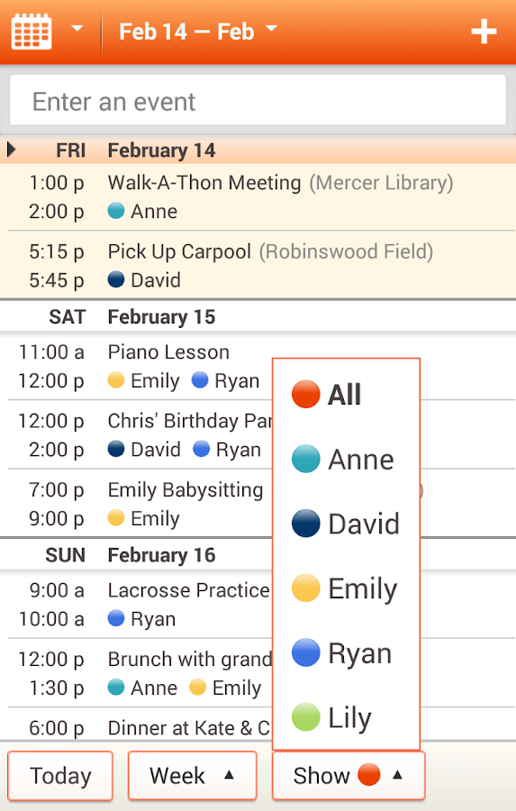 Cozi Family Calendar & Lists - screenshot