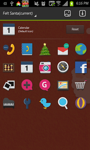 【免費個人化App】Felt Santa go launcher theme-APP點子