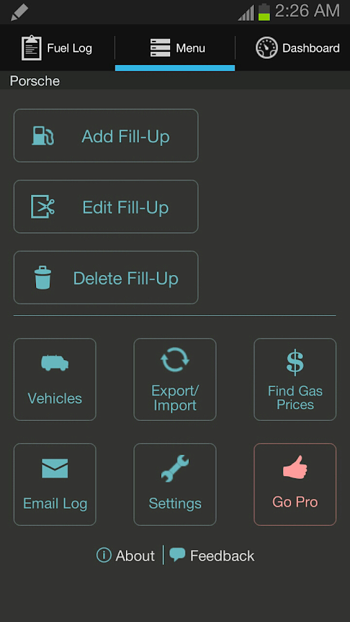 Fuel BuddyGas Mileage Tracker screenshot