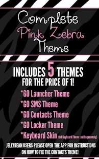 Complete Pink Zebra Theme