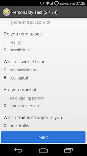 Personality Test