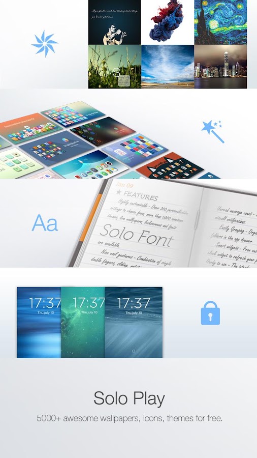 Solo launcher a todo color - screenshot