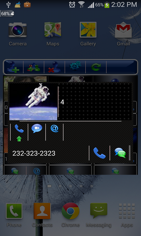 Favorite Contact Widget Screen 3