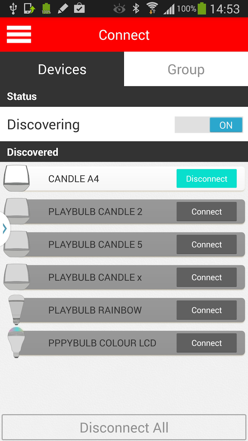 PLAYBULB X Screen 2