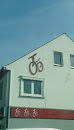 Fahrrad an der Wand