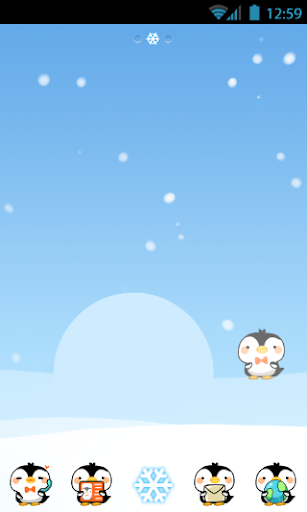 【免費個人化App】Cute Penguin GO Launcher Theme-APP點子