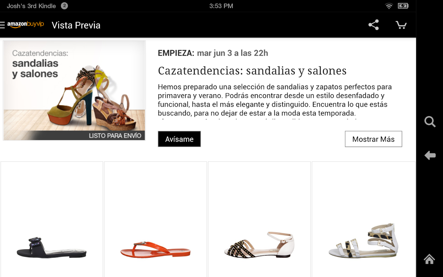   Amazon BuyVIP – Capture d'écran 